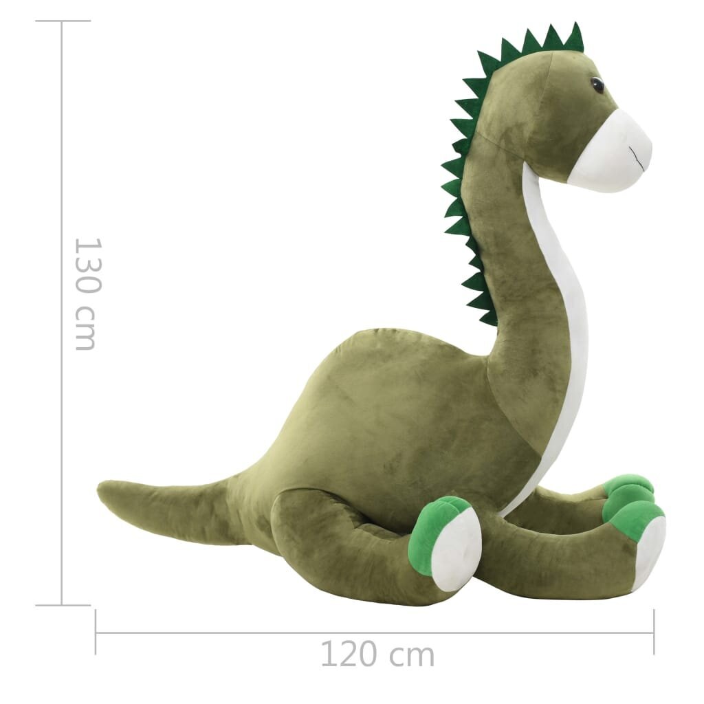 vidaXL Dinosaurus brontosaurus pehmolelu plyysi vihreä hinta ja tiedot | Pehmolelut | hobbyhall.fi