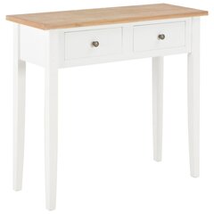 vidaXL Meikkipöytä valkoinen 79x30x74 cm puu hinta ja tiedot | Sohvapöydät | hobbyhall.fi