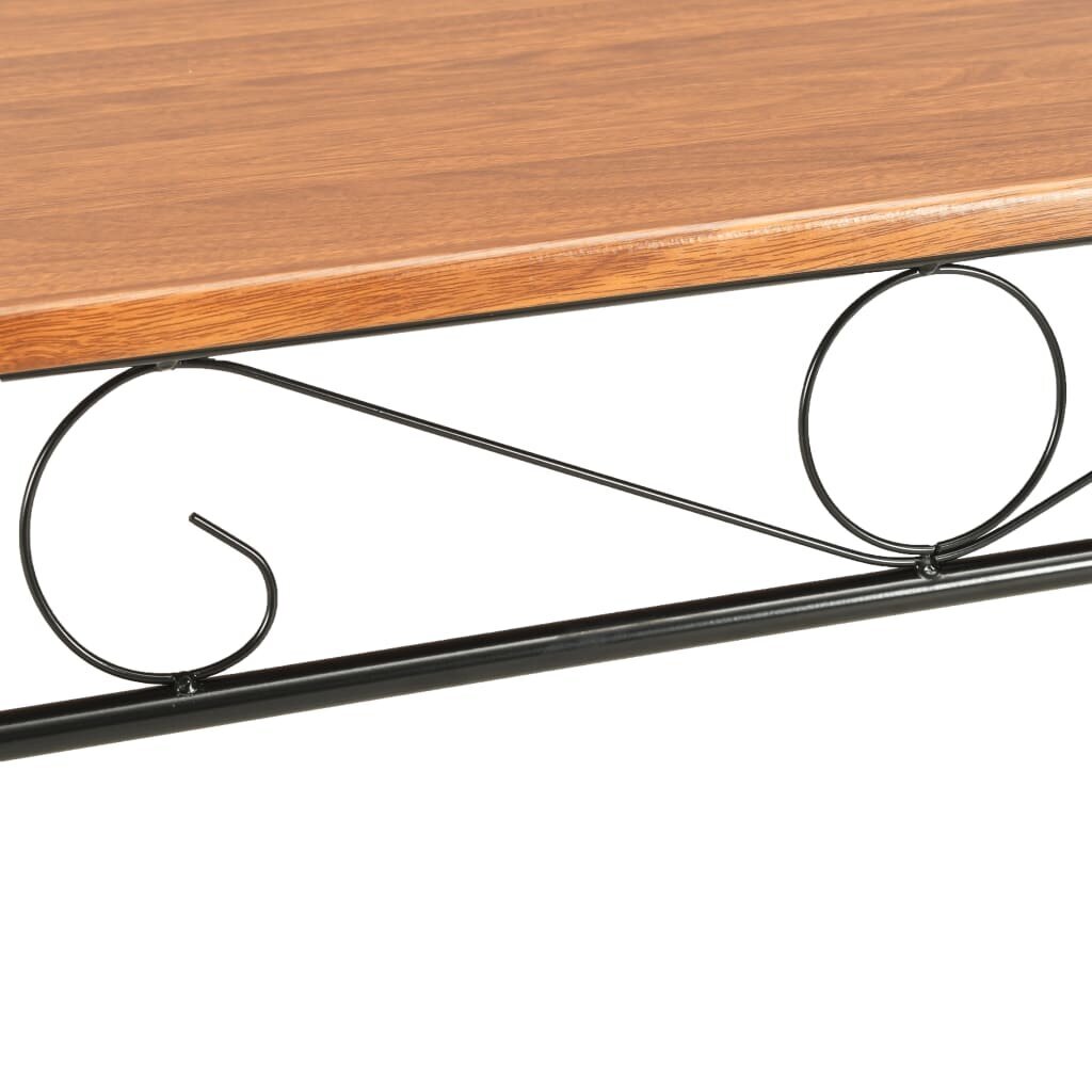 vidaXL Ruokapöytä ruskea 120x70x75 cm MDF hinta ja tiedot | Ruokapöydät | hobbyhall.fi
