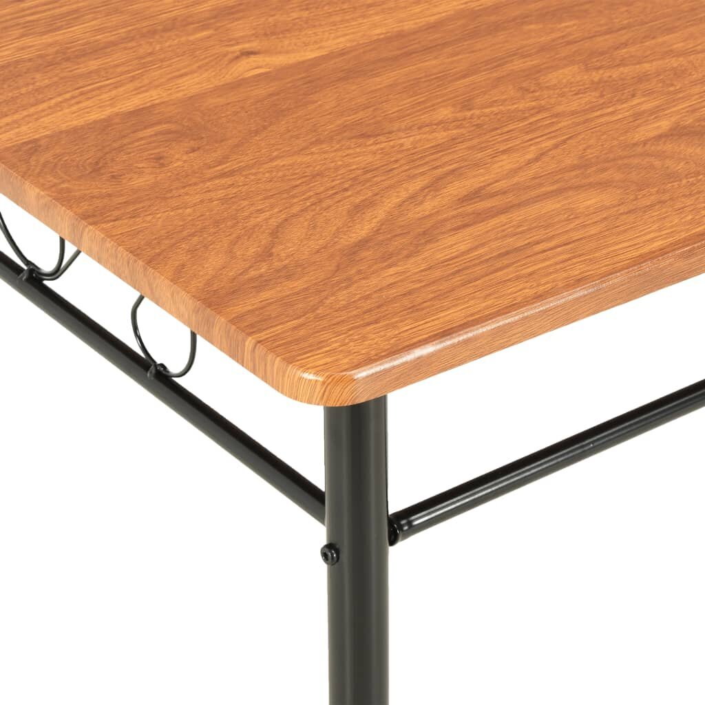 vidaXL Ruokapöytä ruskea 120x70x75 cm MDF hinta ja tiedot | Ruokapöydät | hobbyhall.fi