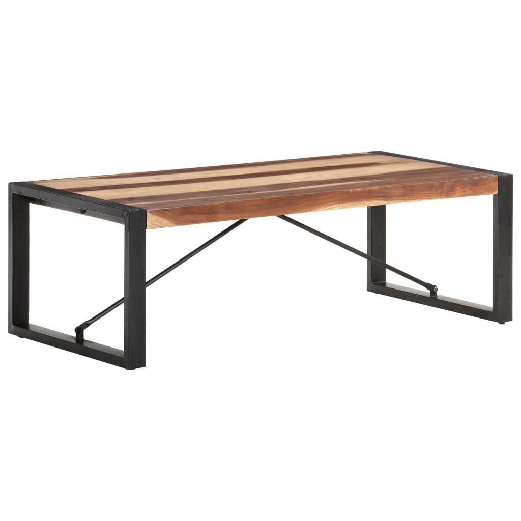 vidaXL Sohvapöytä 120x60x40 cm täysi seesamviimeistelty puu hinta ja tiedot | Sohvapöydät | hobbyhall.fi