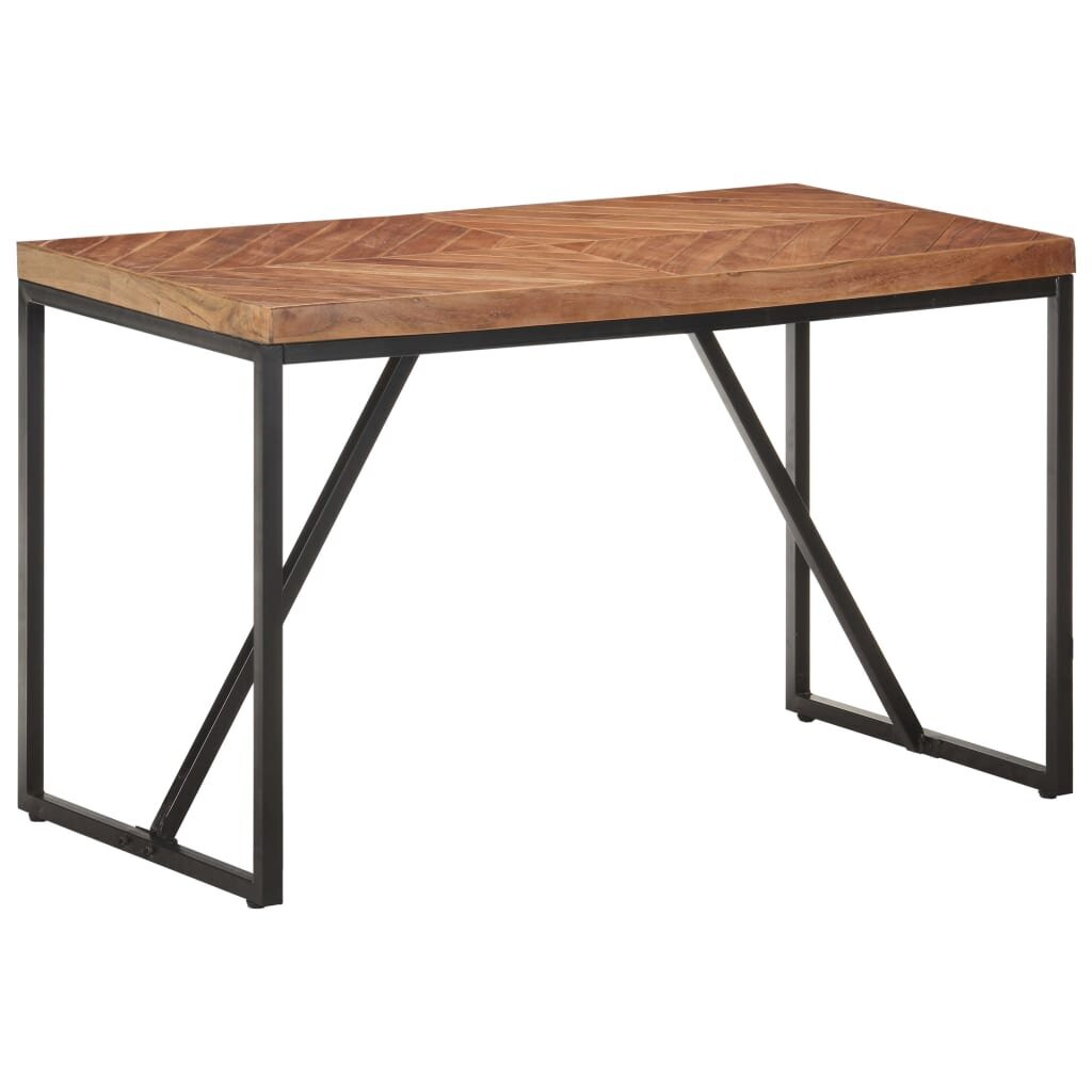 vidaXL Ruokapöytä 120x60x76 cm täysi akaasia- ja mangopuu hinta ja tiedot | Ruokapöydät | hobbyhall.fi