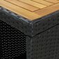 vidaXL Baaripöytä säilytystelineellä 120x60x110 cm polyrottinki hinta ja tiedot | Ruokapöydät | hobbyhall.fi