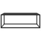 vidaXL Sohvapöytä musta mustalla lasilla 100x50x35 cm hinta ja tiedot | Sohvapöydät | hobbyhall.fi