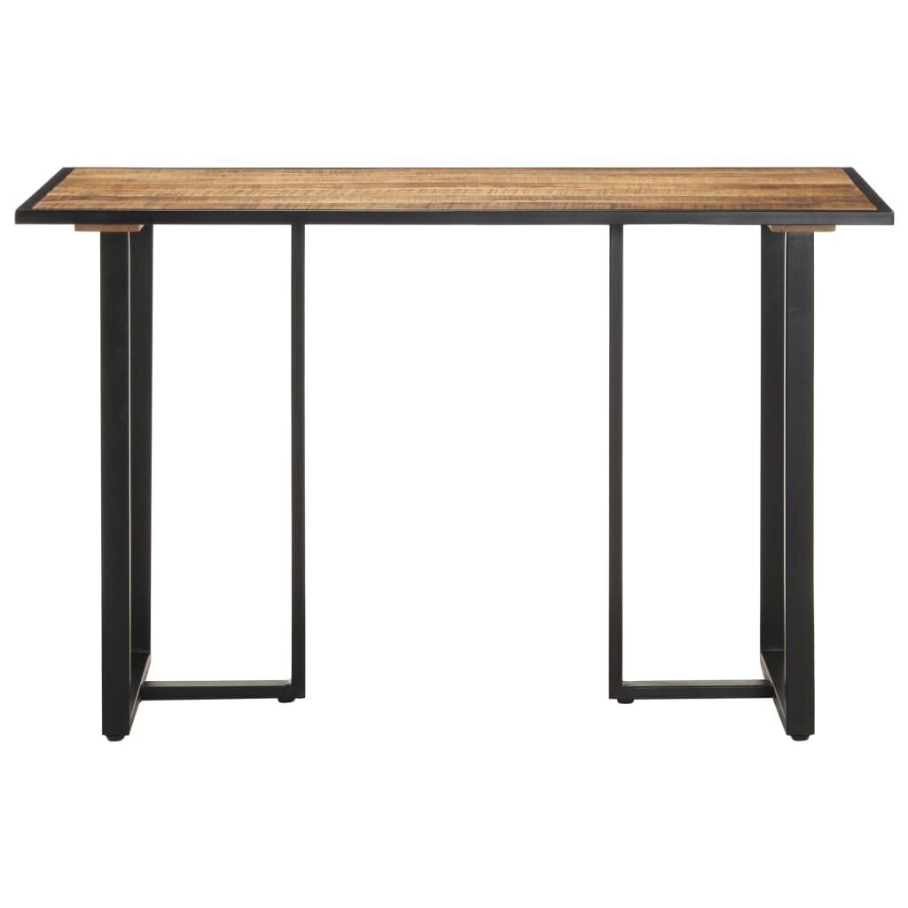 vidaXL Ruokapöytä 120 cm karkea mangopuu hinta ja tiedot | Ruokapöydät | hobbyhall.fi