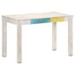 vidaXL Ruokapöytä valkoinen 120x60x76 cm täysi mangopuu hinta ja tiedot | Ruokapöydät | hobbyhall.fi