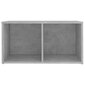 vidaXL TV-taso betoninharmaa 72x35x36,5 cm lastulevy hinta ja tiedot | TV-tasot | hobbyhall.fi