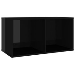 vidaXL TV-taso korkeakiilto musta 72x35x36,5 cm lastulevy hinta ja tiedot | TV-tasot | hobbyhall.fi