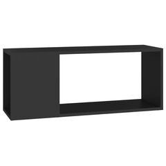 vidaXL TV-taso musta 80x24x32 cm lastulevy hinta ja tiedot | TV-tasot | hobbyhall.fi
