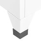vidaXL Pukukaappi valkoinen 38x45x180 cm teräs hinta ja tiedot | Olohuoneen kaapit ja lipastot | hobbyhall.fi