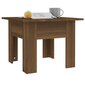 vidaXL Sohvapöytä ruskea tammi 55x55x42 cm lastulevy hinta ja tiedot | Sohvapöydät | hobbyhall.fi