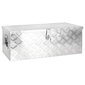 vidaXL Säilytyslaatikko hopea 80x39x30 cm alumiini hinta ja tiedot | Työkalupakit ja muu työkalujen säilytys | hobbyhall.fi