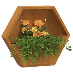 vidaXL Kukkalaatikot 2 kpl ruoste Corten teräs 46x10x40 cm hinta ja tiedot | Istutusruukut ja minikasvihuoneet | hobbyhall.fi