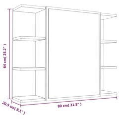 vidaXL 3-osainen Kylpyhuoneen kaappisarja ruskea tammi tekninen puu hinta ja tiedot | Kylpyhuonekalusteet | hobbyhall.fi