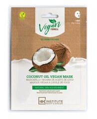 Ravitseva lehtinaamio kasvoille IDC Institute Coconut Oil, 25 g hinta ja tiedot | Kasvonaamiot ja silmänalusaamiot | hobbyhall.fi