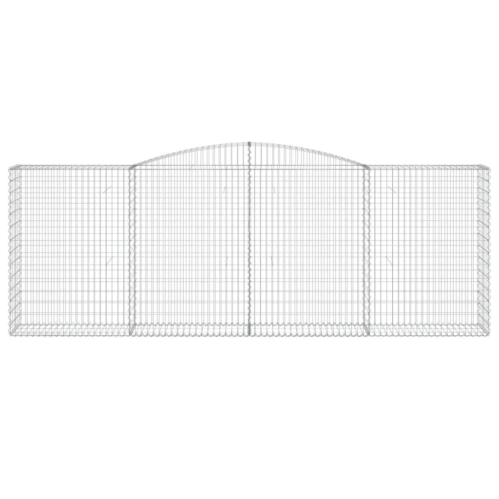 vidaXL Kaarevat kivikorit 10 kpl 400x50x140/160 cm galvanoitu rauta hinta ja tiedot | Aidat ja tarvikkeet | hobbyhall.fi