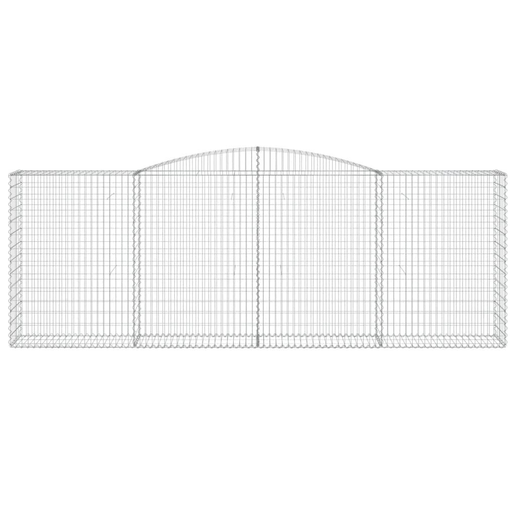 vidaXL Kaarevat kivikorit 8 kpl 400x50x140/160 cm galvanoitu rauta hinta ja tiedot | Aidat ja tarvikkeet | hobbyhall.fi