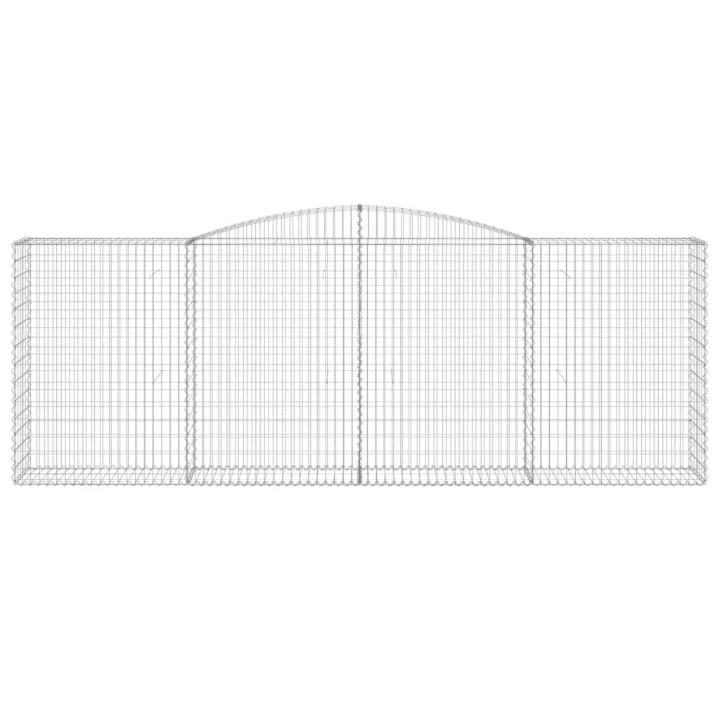 vidaXL Kaarevat kivikorit 5 kpl 400x50x140/160 cm galvanoitu rauta hinta ja tiedot | Aidat ja tarvikkeet | hobbyhall.fi