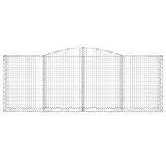 vidaXL Kaarevat kivikorit 5 kpl 400x50x140/160 cm galvanoitu rauta hinta ja tiedot | Aidat ja tarvikkeet | hobbyhall.fi