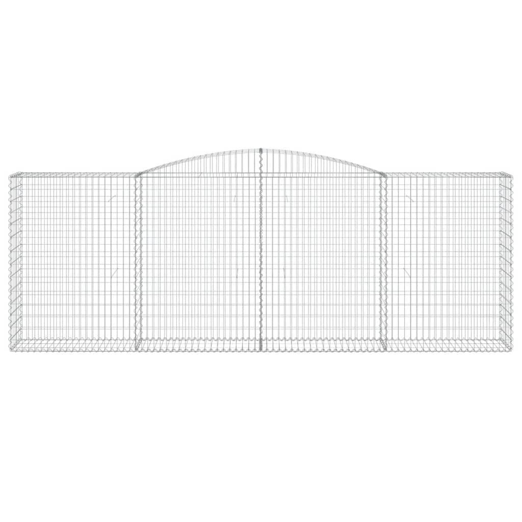 vidaXL Kaarevat kivikorit 5 kpl 400x50x140/160 cm galvanoitu rauta hinta ja tiedot | Aidat ja tarvikkeet | hobbyhall.fi