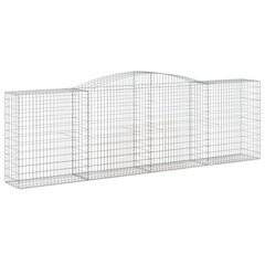 vidaXL Kaarevat kivikorit 10 kpl 400x50x120/140 cm galvanoitu rauta hinta ja tiedot | Aidat ja tarvikkeet | hobbyhall.fi