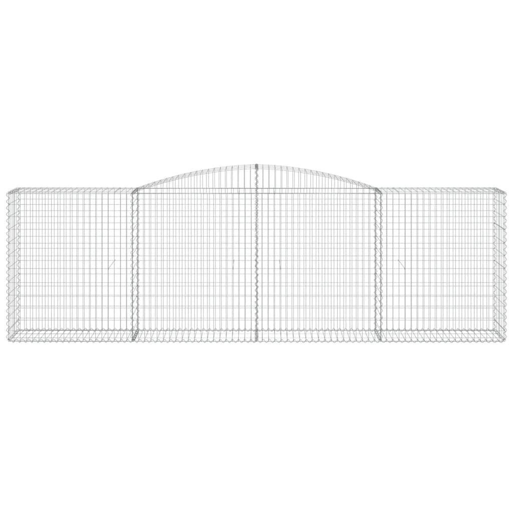 vidaXL Kaarevat kivikorit 7 kpl 400x50x120/140 cm galvanoitu rauta hinta ja tiedot | Aidat ja tarvikkeet | hobbyhall.fi