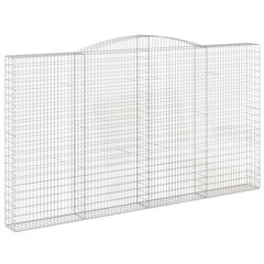 vidaXL Kaarevat kivikorit 6 kpl 400x30x220/240 cm galvanoitu rauta hinta ja tiedot | Aidat ja tarvikkeet | hobbyhall.fi