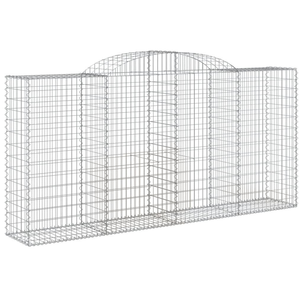 vidaXL Kaarevat kivikorit 13 kpl 300x50x140/160 cm galvanoitu rauta hinta ja tiedot | Aidat ja tarvikkeet | hobbyhall.fi