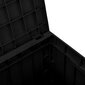 vidaXL Puutarhan varastoarkku musta 55,5x43x53 cm polypropeeni hinta ja tiedot | Kompostorit ja jäteastiat | hobbyhall.fi