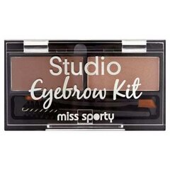 Miss Sporty Studio Eyebrow Kit luomiväri 1.1 g, 001 Medium Brown hinta ja tiedot | Kulmavärit ja kulmakynät | hobbyhall.fi