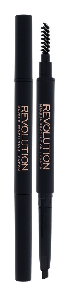 Makeup Revolution London Duo Brow Definer kulmakynä 0,15 g, Dark Brown, Dark Brown hinta ja tiedot | Kulmavärit ja kulmakynät | hobbyhall.fi