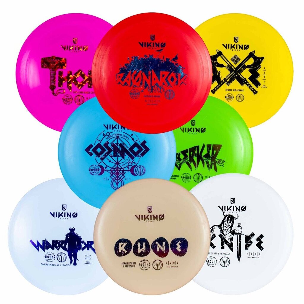 Viking Discs Ground Set, 8 kiekon setti hinta ja tiedot | Frisbeegolf | hobbyhall.fi