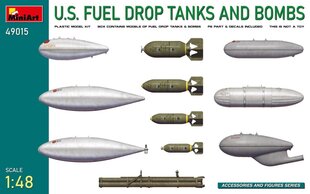 Liimattava malli MiniArt 49015 U.S. Fuel Drop Tanks and Bombs 1/48 hinta ja tiedot | Koottavat pienoismallit | hobbyhall.fi