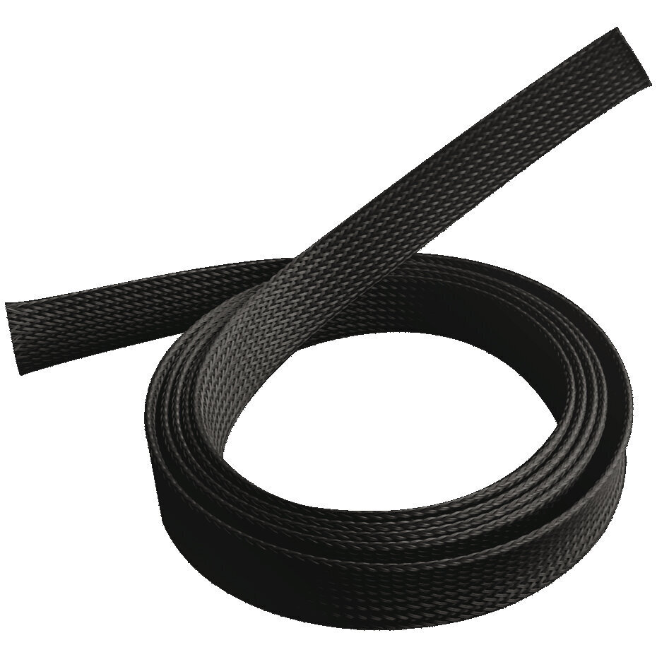 Musta polyesterikaapelikanava A-V-kaapeleille 1 m/40 mm hinta ja tiedot | Komponenttien lisätarvikkeet | hobbyhall.fi