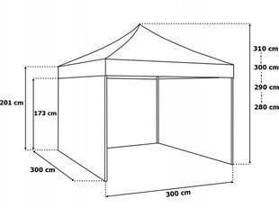 Sohvapaviljonki, musta hinta ja tiedot | Puutarhapaviljongit | hobbyhall.fi