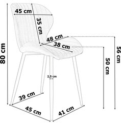 Tuoli - DALLAS VELVET, musta hinta ja tiedot | Toimistotuolit | hobbyhall.fi