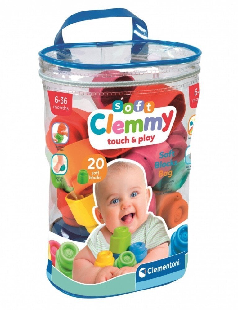 Kaladėlės Clementoni Baby Clemmy, 20 vnt. hinta ja tiedot | Vauvan lelut | hobbyhall.fi