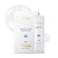 d'Alba Waterfull Vegan Sleeping Pack 4ml, 12kpl hinta ja tiedot | Kasvonaamiot ja silmänalusaamiot | hobbyhall.fi