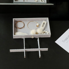 D'Luxe 3 Drawer Jewelry Organizer Grace, harmaa hinta ja tiedot | Sisustustuotteet | hobbyhall.fi