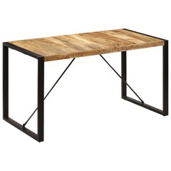 vidaXL Ruokapöytä 140x70x75 cm mangopuu hinta ja tiedot | Ruokapöydät | hobbyhall.fi