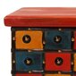 vidaXL Säilytyslaatikko punainen 110x40x40 cm täysi akaasiapuu hinta ja tiedot | Säilytyslaatikot ja -korit | hobbyhall.fi