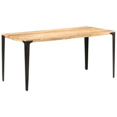 vidaXL Ruokapöytä 160x80x76 cm täysi mangopuu hinta ja tiedot | Ruokapöydät | hobbyhall.fi