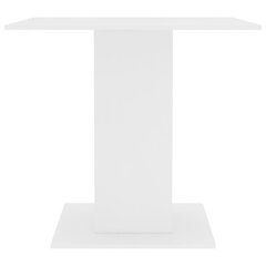 vidaXL Ruokapöytä valkoinen 80x80x75 cm lastulevy hinta ja tiedot | Ruokapöydät | hobbyhall.fi