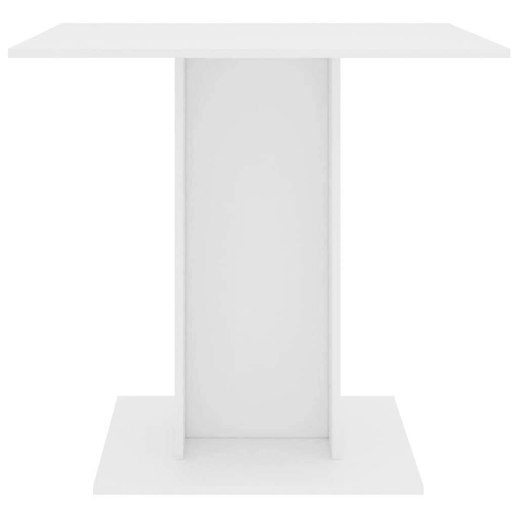 vidaXL Ruokapöytä valkoinen 80x80x75 cm lastulevy hinta ja tiedot | Ruokapöydät | hobbyhall.fi