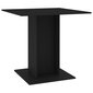 vidaXL Ruokapöytä musta 80x80x75 cm lastulevy hinta ja tiedot | Ruokapöydät | hobbyhall.fi