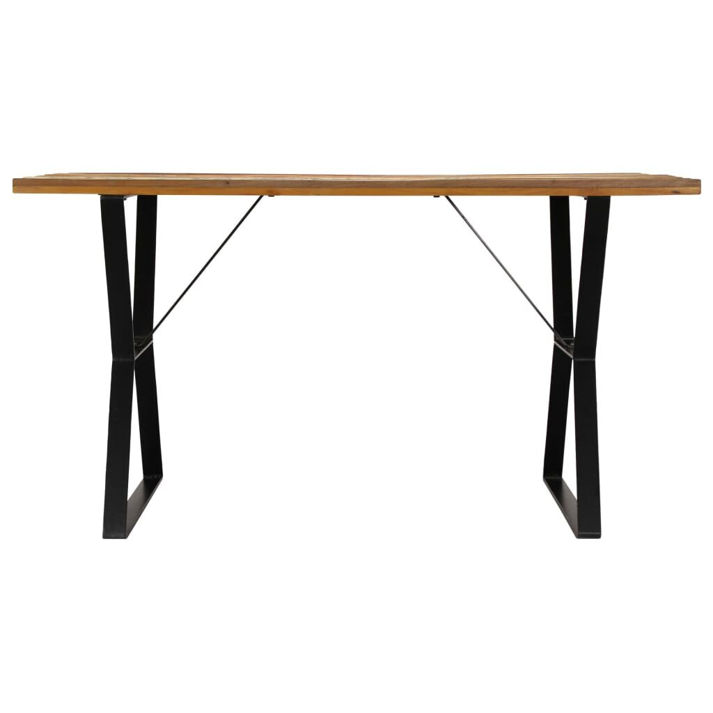 vidaXL Ruokapöytä 140x80x76 cm uusiokäytetty puu hinta ja tiedot | Ruokapöydät | hobbyhall.fi