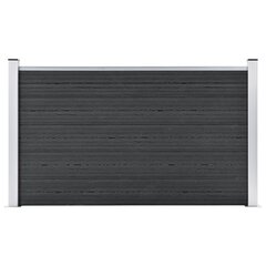 vidaXL Puutarha-aita WPC 180x105 cm harmaa hinta ja tiedot | Aidat ja tarvikkeet | hobbyhall.fi