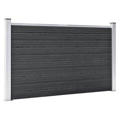 vidaXL Puutarha-aita WPC 180x105 cm harmaa hinta ja tiedot | Aidat ja tarvikkeet | hobbyhall.fi