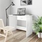vidaXL Työpöytä valkoinen 100x50x76 cm lastulevy hinta ja tiedot | Tietokonepöydät ja työpöydät | hobbyhall.fi