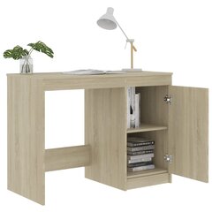 vidaXL Työpöytä Sonoma-tammi 100x50x76 cm lastulevy hinta ja tiedot | Tietokonepöydät ja työpöydät | hobbyhall.fi